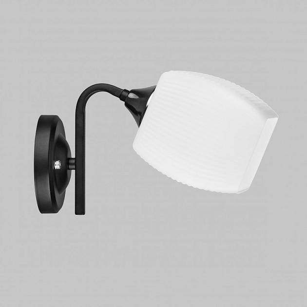 Бра IMEX MD.5485-1-W-BK+FGD Фото № 1