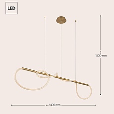 Подвесной светильник Maytoni Tau MOD166PL-L30G3K 1