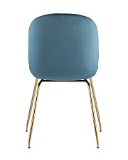Кухонный стул Stool Group Турин бархат маренго золотые ножки 8329 VELVET BLUE 2