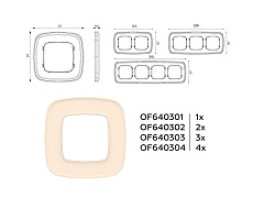 Рамка AMBRELLA VOLT OF640302 1
