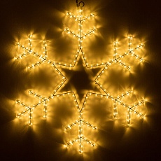 Светодиодная фигура Ardecoled Снежинка ARD-Snowflake-M4-750x750-324Led Warm 034252