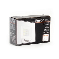 Светодиодный прожектор Feron LL-1000 20W 6400K 41538 1