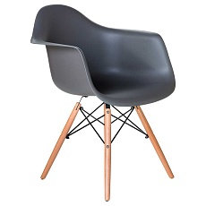 Стул обеденный DOBRIN DAW (ножки светлый бук, цвет сиденья тёмно-серый (GR-04)) 620PP-LMZL DAW