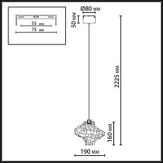 Подвесной светодиодный светильник Odeon Light L-Vision Ordi 5108/3L 1