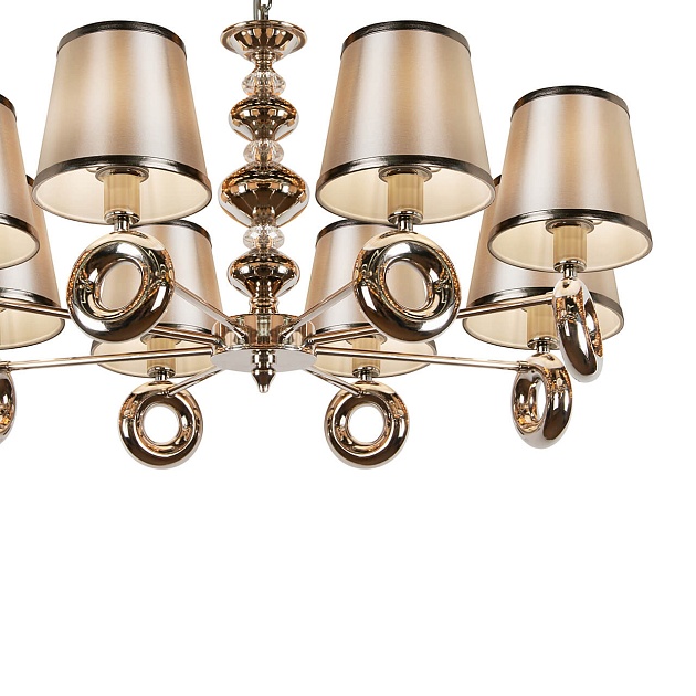 Подвесная люстра iLamp Brooklyn P2401-8 Nickel Фото № 3