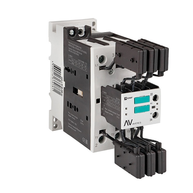 Контактор для конденсатора КМЭК 40 кВАр 230В 1NО EKF AVERES ctrk-s-58-40-230-av Фото № 1