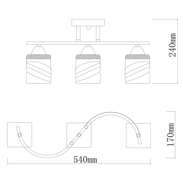 Потолочная люстра De City Тетро 673017003 Фото № 7
