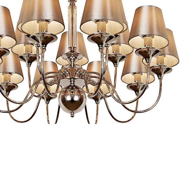 Подвесная люстра iLamp Rolling P2406-10+5 Nickel Фото № 3