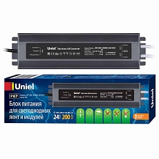 Блок питания Uniel 24V 200W IP67 8,3A UET-VAF-200B67 24V IP67 UL-00007580