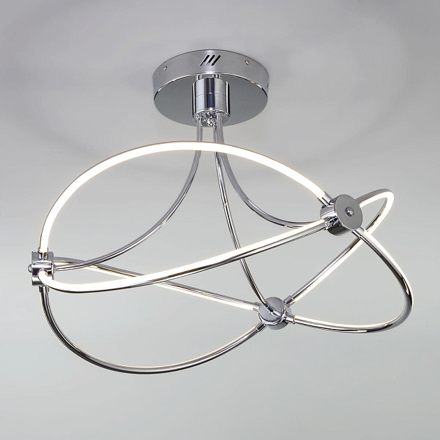 Потолочный светодиодный светильник Eurosvet Petto 90246/6 хром изображение 1 Потолочный светодиодный светильник Eurosvet Petto 90246/6 хром Фото № 1