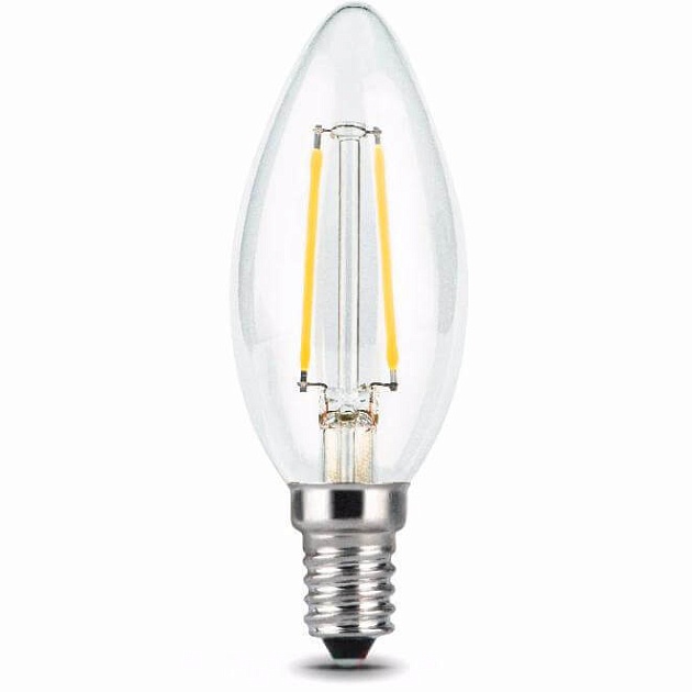 Лампа светодиодная филаментная Gauss E14 7W 2700К прозрачная 103801107 Фото № 6