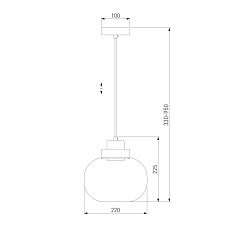 Подвесной светодиодный светильник Eurosvet Jeffry 50241/1 Led дымчатый 1