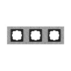 Рамка 3-постовая Mono Electric Style Granit белый гранит 107-600000-162