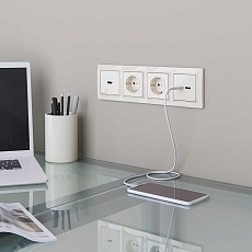 Рамка на 4 поста Werkel Snabb basic слоновая кость W0042003 4690389161438 1