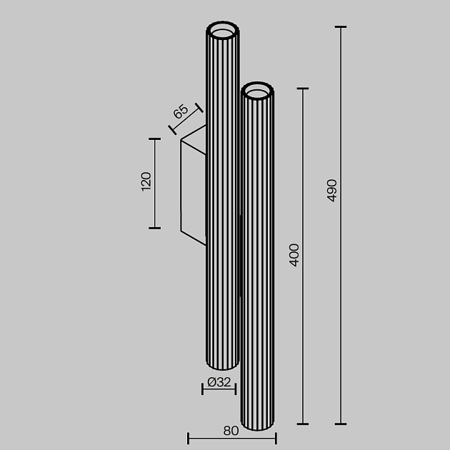 Бра Maytoni Technical Calipso C082WL-24W2.7K-BS Фото № 3