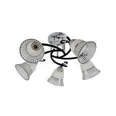 Потолочная люстра ЭкономСвет 12259/5MR+CR+BK WT+CL