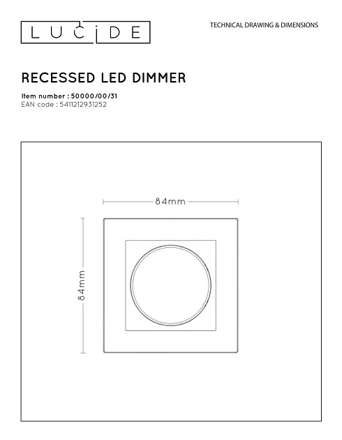 Диммер Lucide 50000/00/31 фото 2