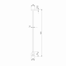 Декоративная стойка с коннектором Elektrostandard Esthetic Magnetic 85152/00 a065448 1