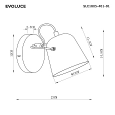 Настенный светильник Evoluce SLE1805-401-01 1