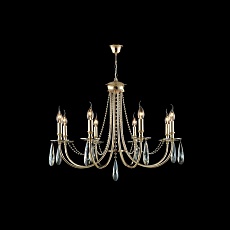 Подвесная люстра Crystal Lux Victoria SP8 Gold/Amber 2