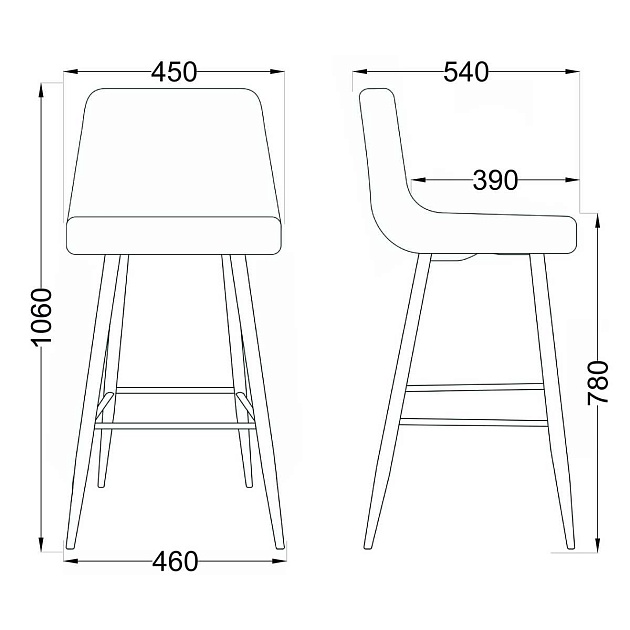 Барный стул AksHome Stella зеленый, велюр 75811 изображение 2 Барный стул AksHome Stella зеленый, велюр 75811 Фото № 2