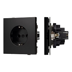 Механизм электрической розетки SCT-TENDO-MEU1-PL-BK (230V, 16A) Arlight 054079