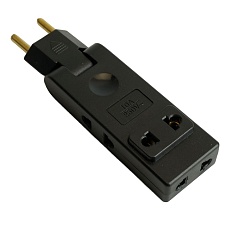 Разветвитель сетевой 4-местный б/з Stekker ADP10-24-22, 250В, 10A, черный 50070 3