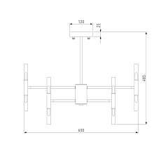 Подвесная люстра Bogates Bastone 345 Smart (549) a053998 1