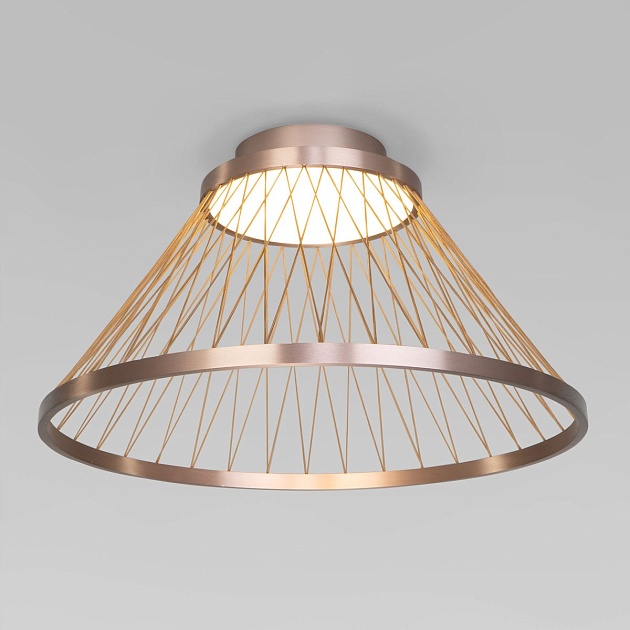 Потолочный светодиодный светильник Eurosvet Cesta 40019/1 LED коричневый Фото № 5