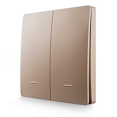 Выключатель кинетический двухклавишный Smart Apeyron 04-76