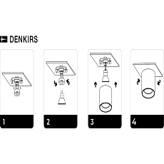 Точечный светильник Denkirs Soro DK3040-BK 1