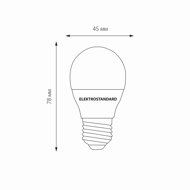 Лампа светодиодная Elektrostandard E27 7W 3300K матовая a048624 Фото № 3