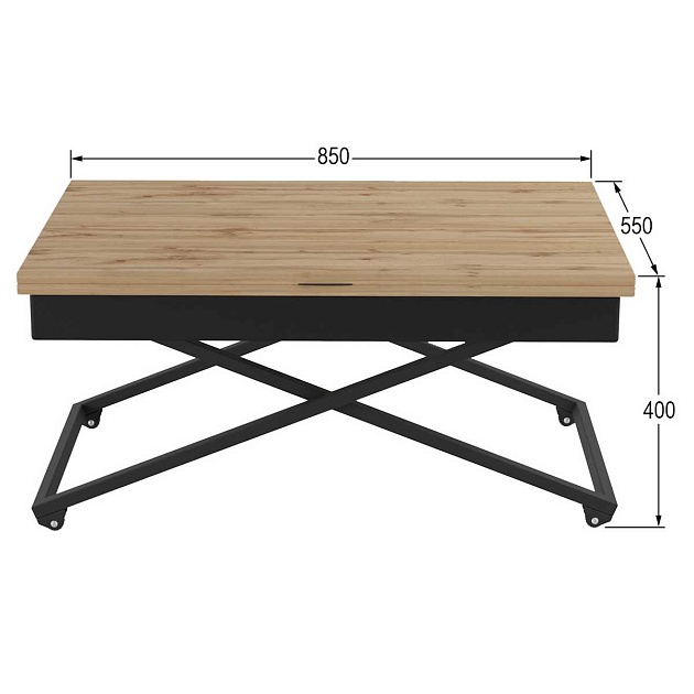 Стол-трансформер Мебелик Андрэ 007801 изображение 3 Стол-трансформер Мебелик Андрэ 007801 Фото № 3