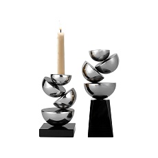 Подсвечник ArtHomeDecor FRAGMENT 6932 S SILVER & BLACK 1