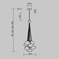 Подвесная люстра Freya Eatery FR5488PL-10CH 1