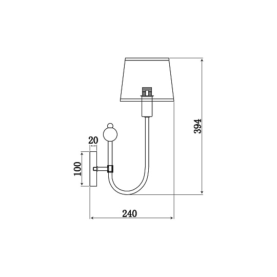 Бра Vele Luce Fabio VL1933W01 изображение 3 Бра Vele Luce Fabio VL1933W01 Фото № 3