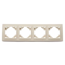 Рамка 4-постовая Stekker Эрна слоновая кость PFR00-9004-02 39243