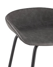 Барный стул Stool Group Турин серая экокожа черные ножки 8319TB GREY 4