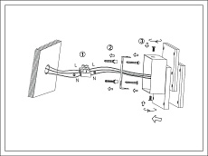 Настенный светодиодный светильник DesignLed GW Shade GW-6809-12-BL-NW 003018 1