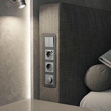 Рамка Werkel Acrylic на 4 поста графит W0042704 4690389190537 2