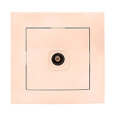 Валенсия розетка телевизионная 1-местная 75Ом 5-862МГц кремовая EKF PROxima EWA00-027-20