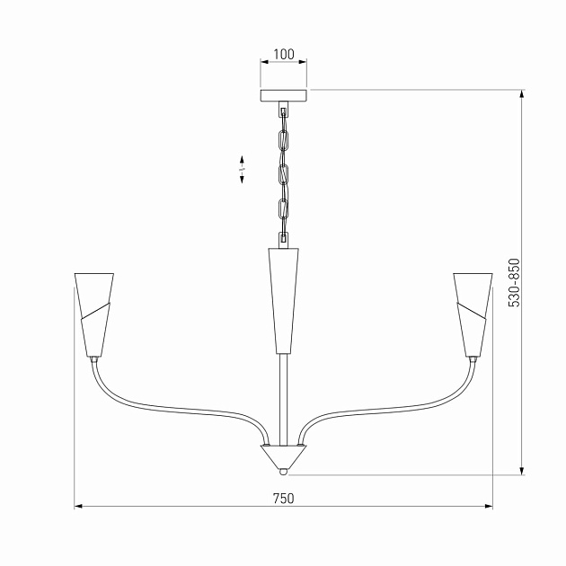Подвесная люстра Eurosvet Rhyton 60167/6 латунь изображение 2 Подвесная люстра Eurosvet Rhyton 60167/6 латунь Фото № 2