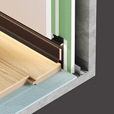 Плинтус Flexy GIPS для накладного плинтуса 9319 PLINTUS 02 9005 1