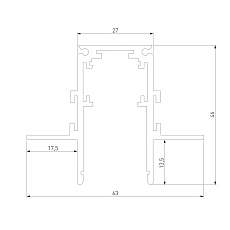 Встраиваемый шинопровод Elektrostandard Slim Magnetic 85207/00 a067496 1
