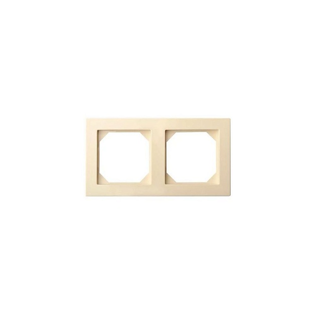 Рамка 2-постовая Liregus Epsilon бежевый 28-089 Фото № 1
