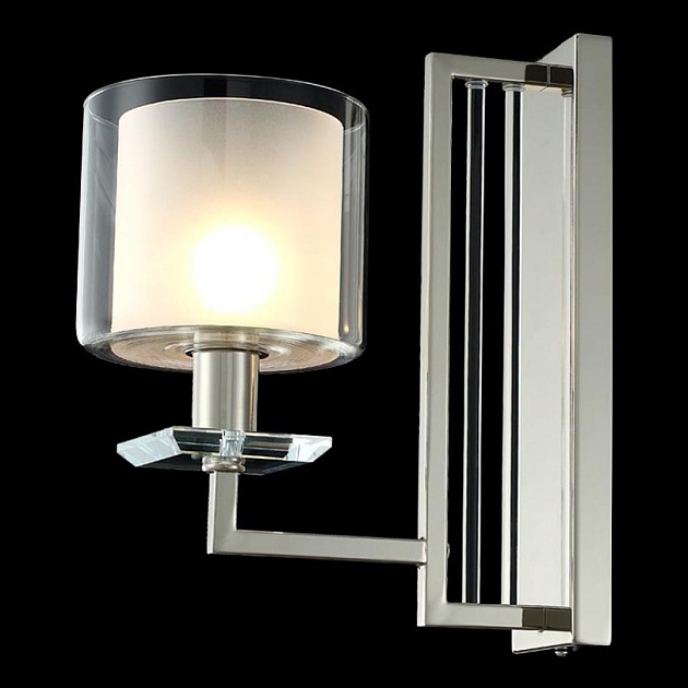Бра Crystal Lux Nicolas AP1 Nickel/White Фото № 5