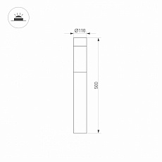 Уличный светодиодный светильник Arlight LGD-Stem-Boll-H500-10W Warm3000 029966 1