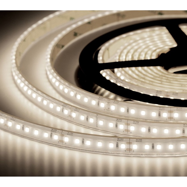 Лента светодиодная ELFLED 600SMD диодов (2835), 24В, IP67, 5м, САУНА, белый нейтральный 4000-4500К ELF-600SMDnw4000-Sau24 Фото № 1