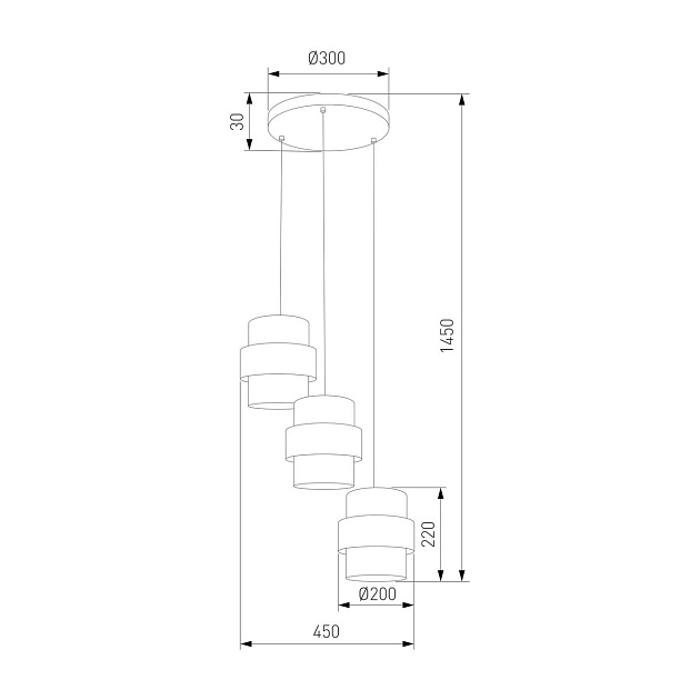 Подвесная люстра TK Lighting 6098 Calisto Фото № 2