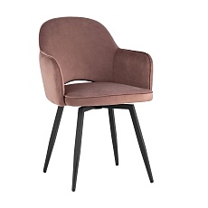 Кухонный стул Stool Group Венера вращающийся велюр пыльно-розовый MC16-2F KD HLR-44